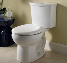 new toilet in bathroom